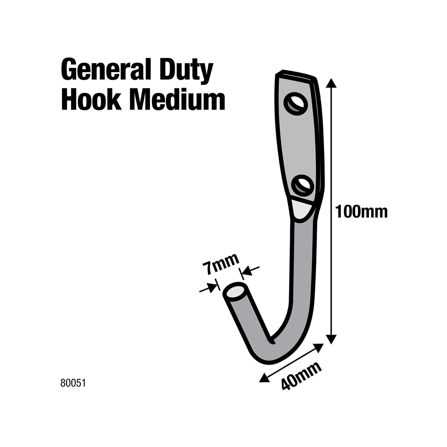Everhang J Bolt Hook - 105mm
