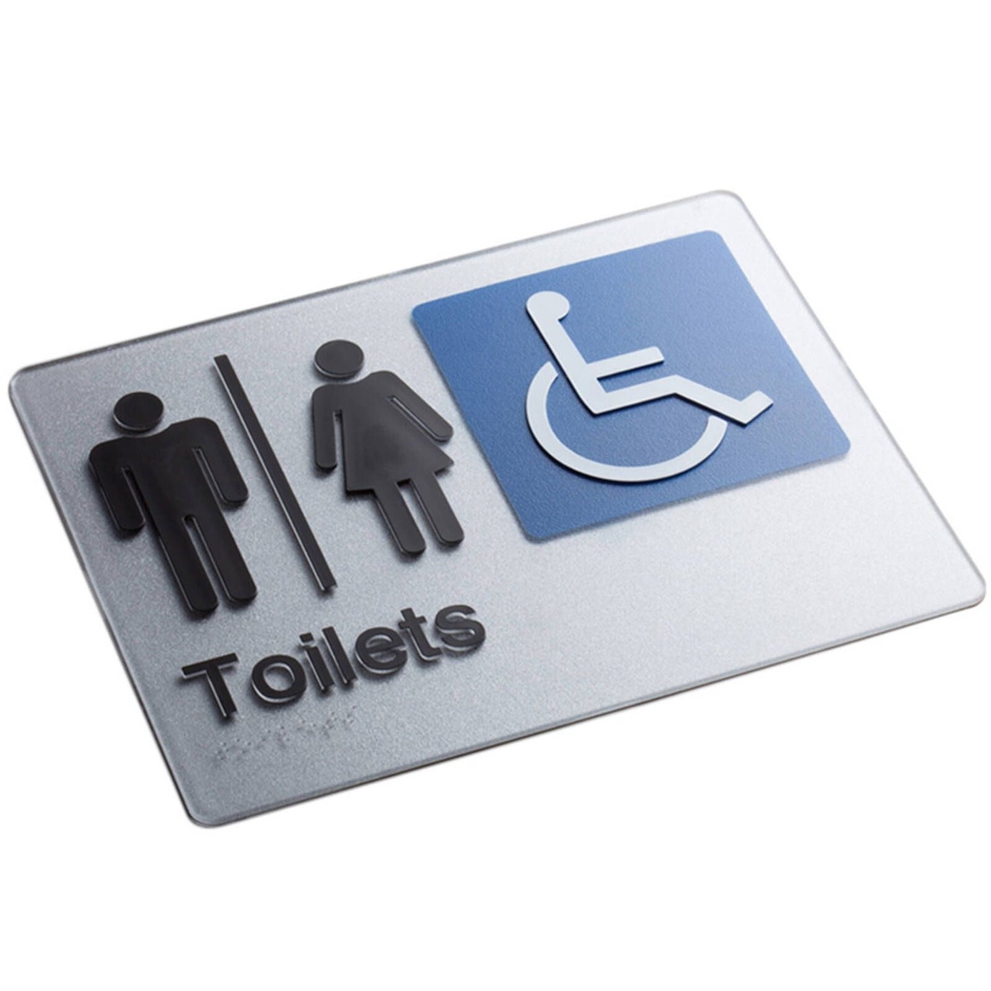 Sandleford Braille Toilet Sign - 180 x 235mm