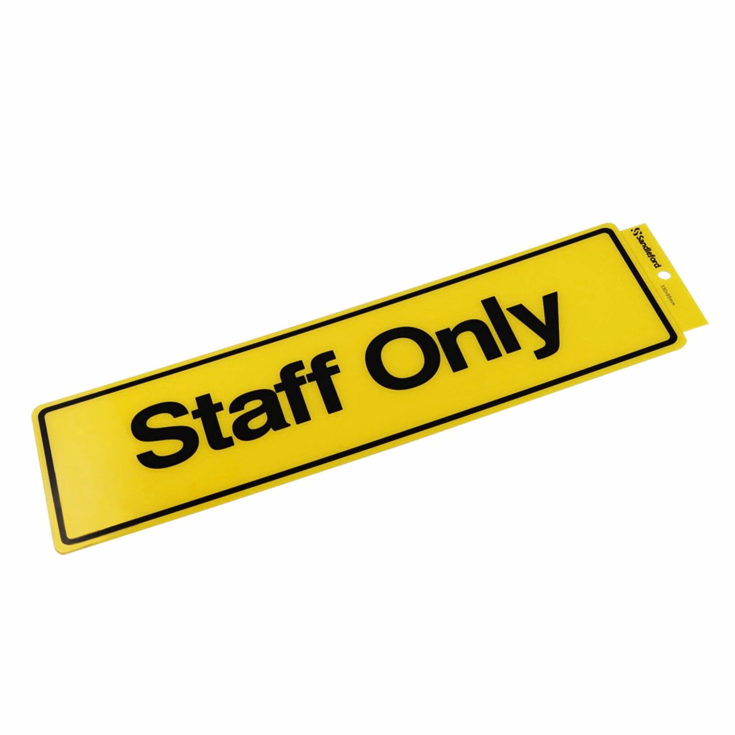 Sandleford Staff Only Self Adhesive Sign - 330 x 95mm