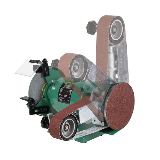 ABBOTT and ASHBY 8inch Industrial Bench Grinder w. 362 Linishing Attachment AA362W8
