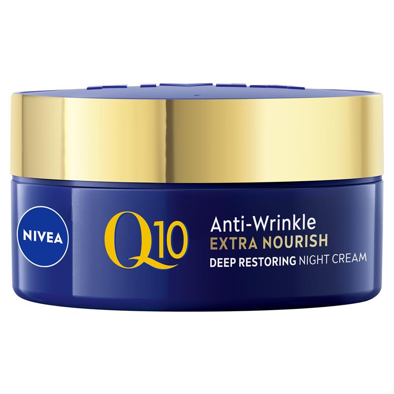 NIVEA Q10 Anti-Wrinkle Extra Nourish Deep Restoring Night Cream 50ml