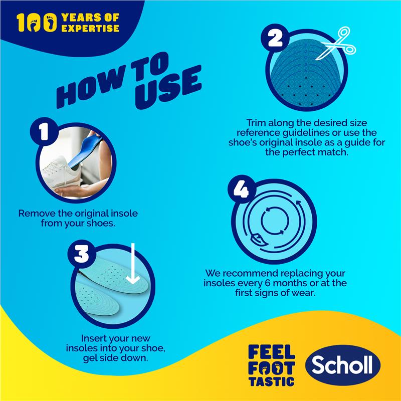 Scholl Gel Activ Insole Work & Boot Large