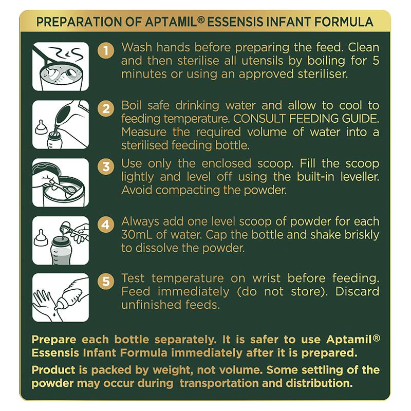 Aptamil Essensis Organic A2 Protein Milk 1 - 900g Premium Infant Formula