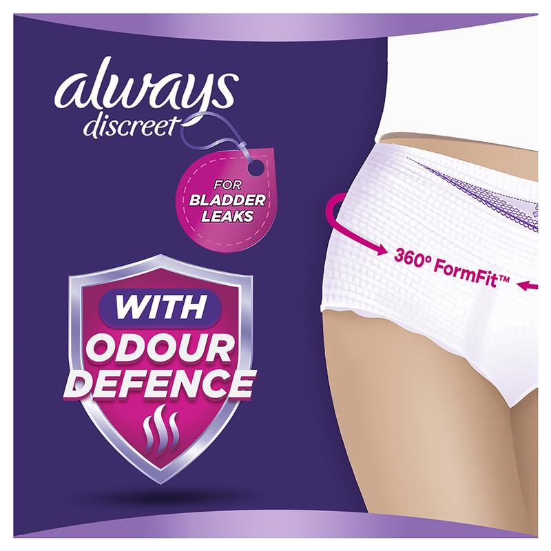 Always Discreet Level 6 Incontinence Underwear Large 8-Pack
