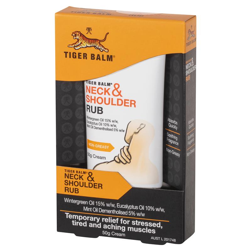 Tiger Balm Neck and Shoulder Rub 50g - Soothing Relief for Tired Muscles