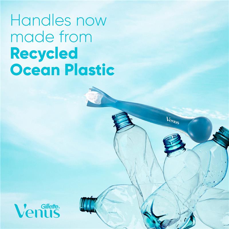 Gillette Venus Comfort Glide Sugarberry 5-Blade Razor Refills - 4 Blades