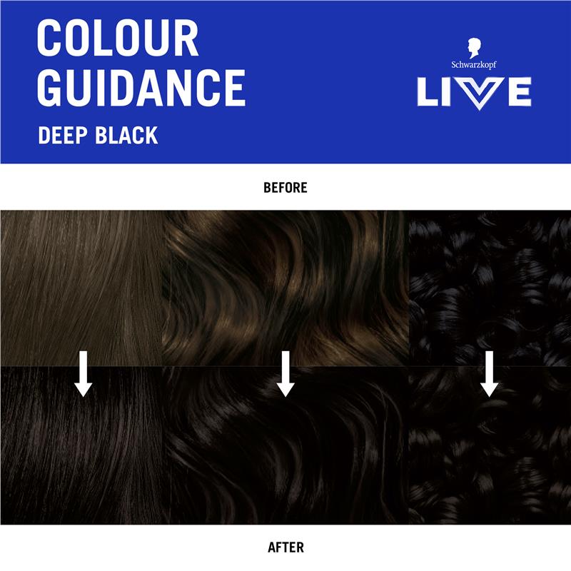 Schwarzkopf LIVE Colour Deep Black Semi Permanent 75ml
