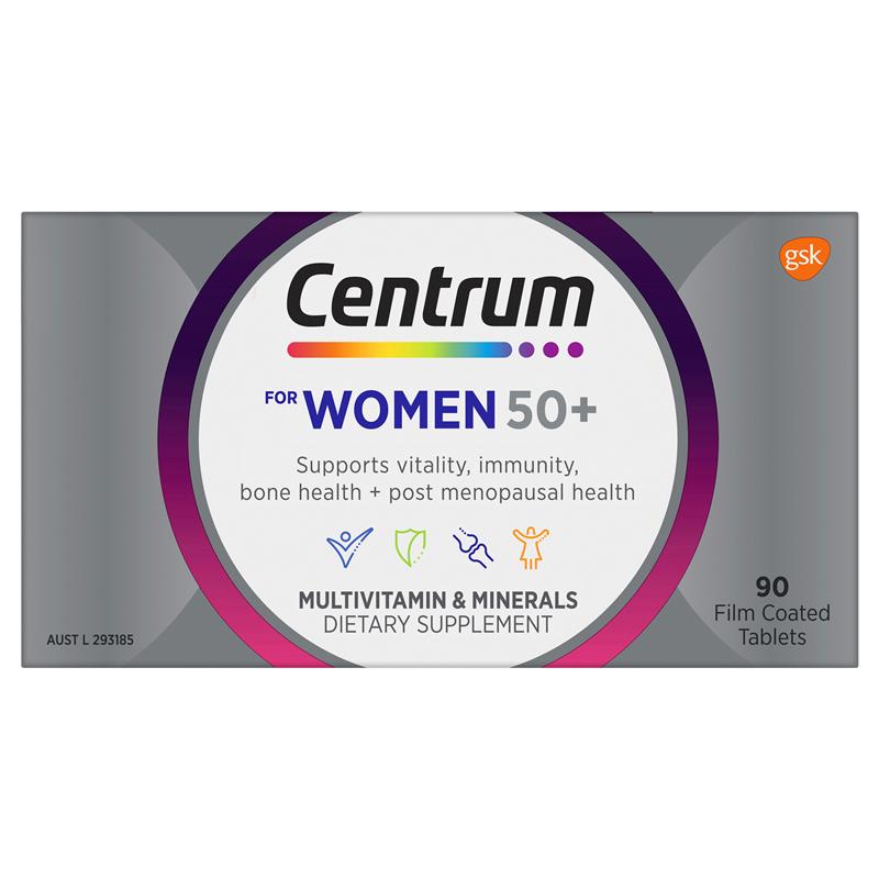Centrum For Women 50+ 90 Tablets Exclusive Size