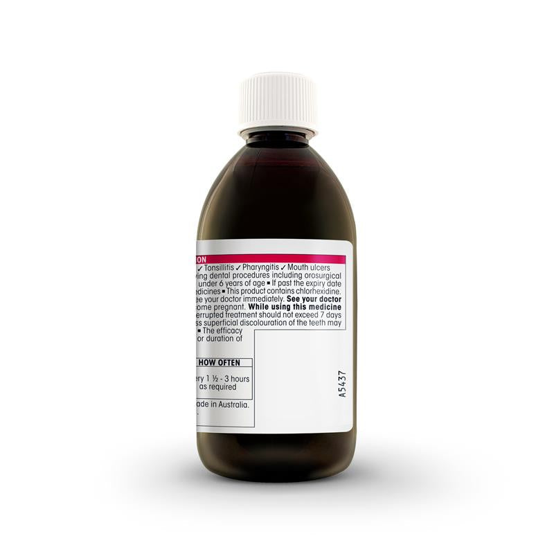 Difflam Plus Sore Throat & Mouth Solution Mint 200ml - Dual Action Relief