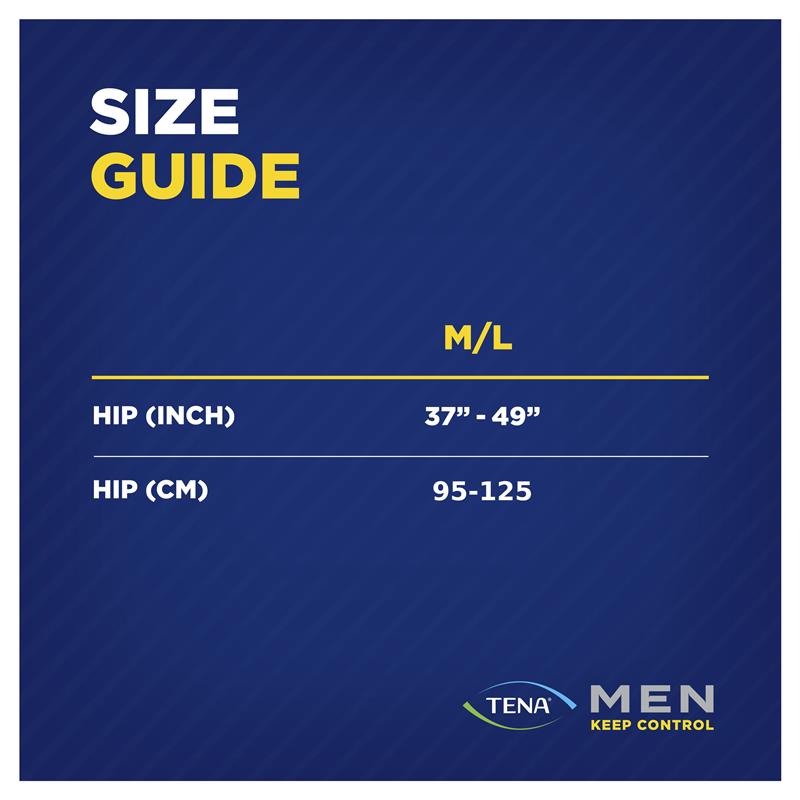 Tena Men Level 4 Incontinence Pants, Medium/Large, 8-Pants