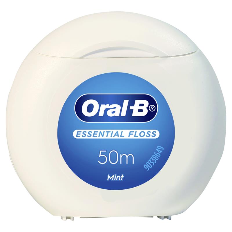 Oral-B Waxed Mint Dental Floss - 50m