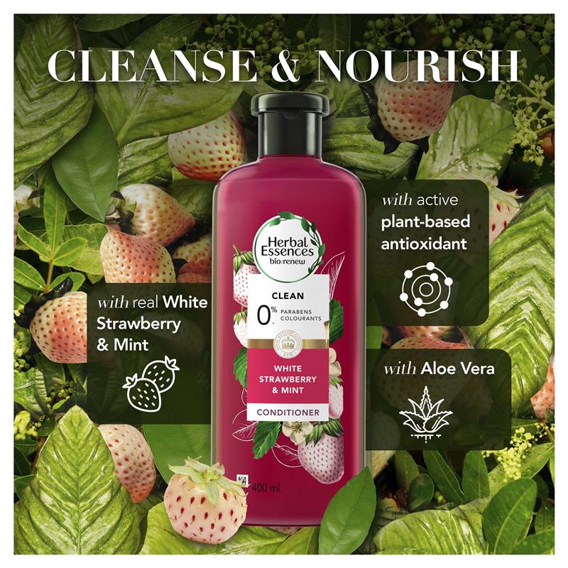 Herbal Essences Bio Renew White Strawberry & Mint Conditioner 400ml