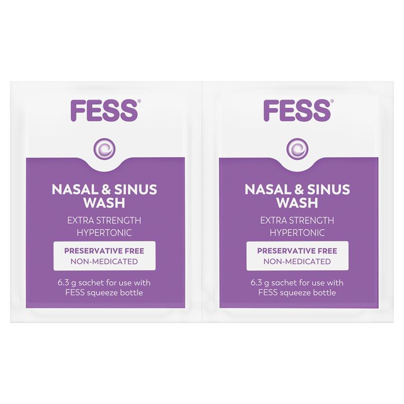 Fess Nasal & Sinus Wash Extra Strength Starter Kit 6 Sachets