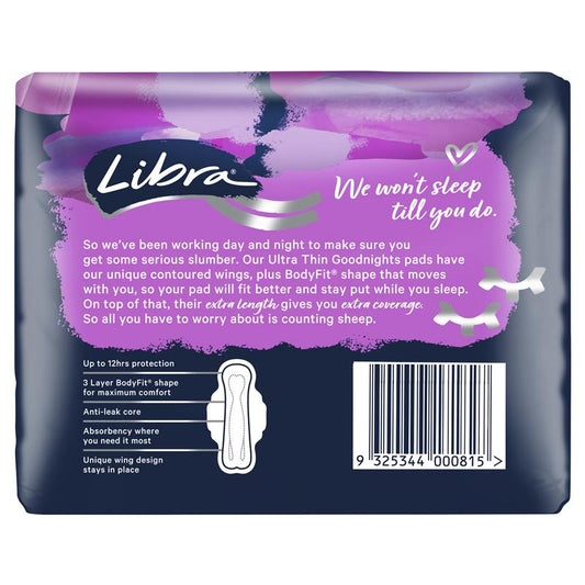 Libra Goodnights Pads Ultra Thin 20