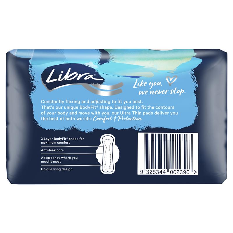 Libra Ultra Thins Pads with Wings Regular - 20 Pack