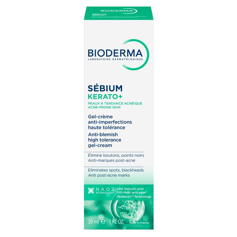 Bioderma Sebium Kerato Nonirritating Acne Cream Moisturiser suitable For Acne Prone Skin 30ml