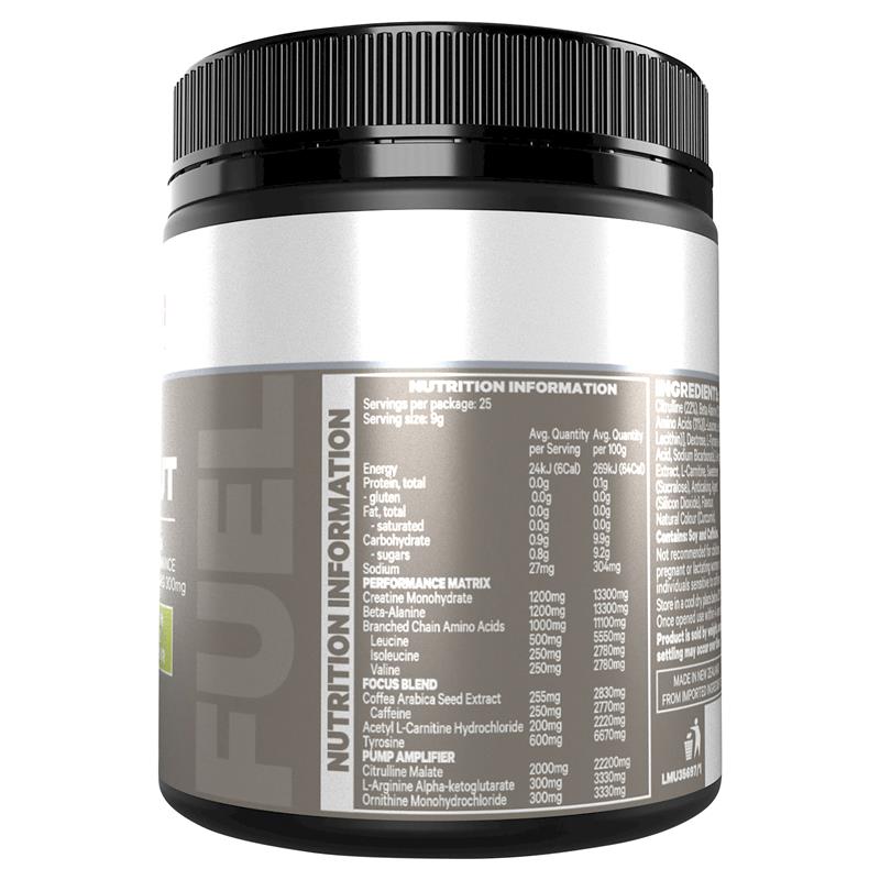 Musashi Pre Workout Lemon Lime - 225g