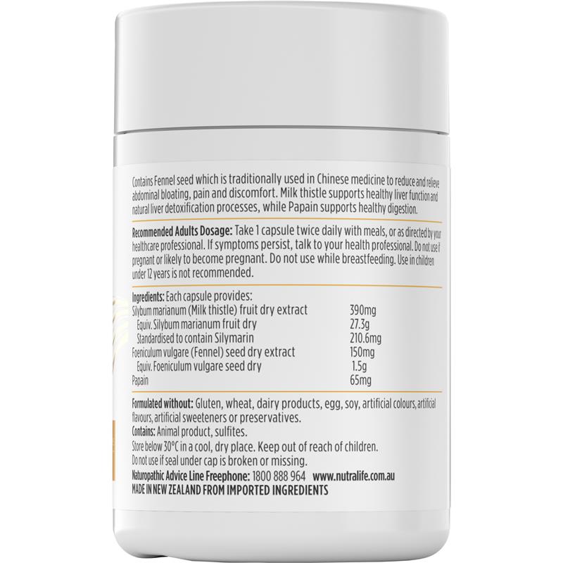 Nutra-Life Debloat & Detox 60 Capsules