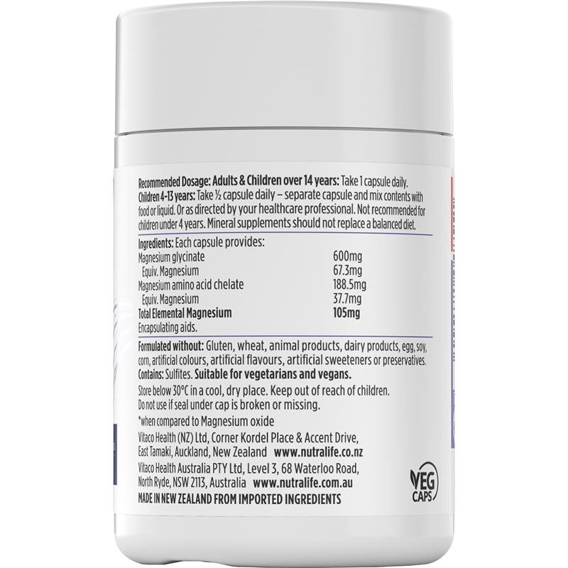 Nutra-Life Magnesium Hi-Zorb 60 Capsules