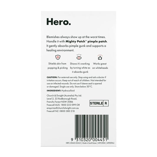 Hero Mighty Patch Duo 12 Pack - Day and Night Pimple Treatment