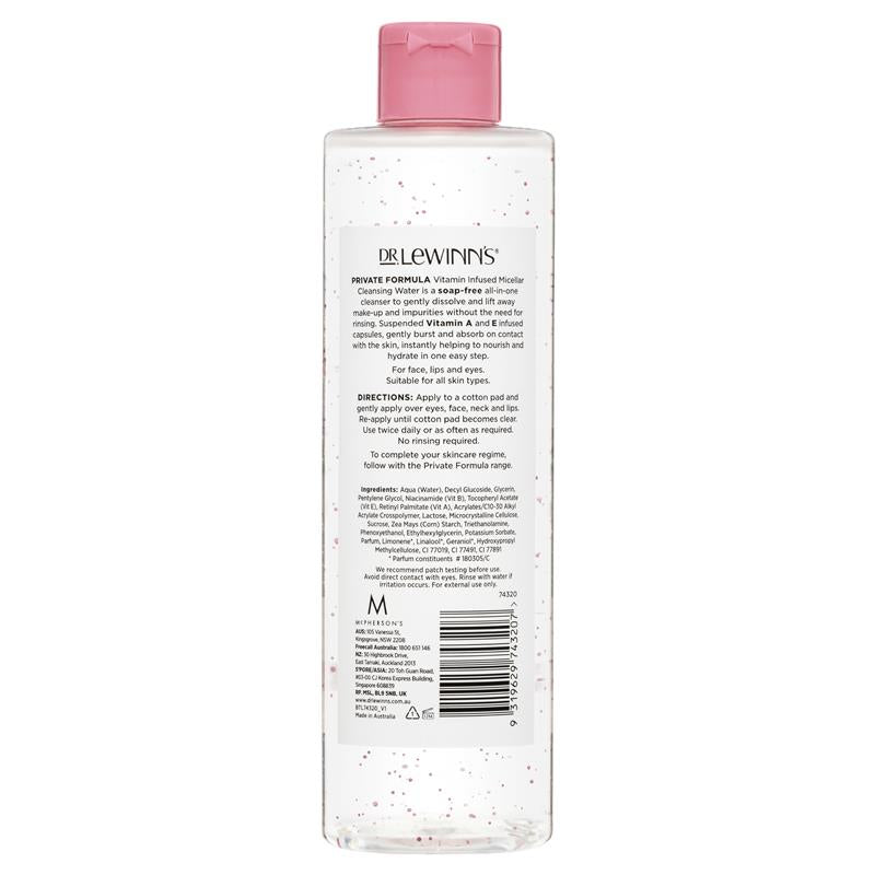 Dr LeWinn's Private Formula Vitamin Infused Micellar Water - 400ml