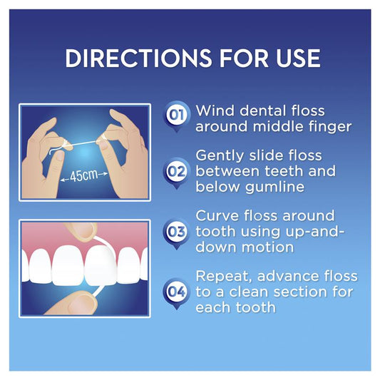 Oral B Superfloss Dental Floss Pre-Cut Strands 50 Pack - Ideal for Braces
