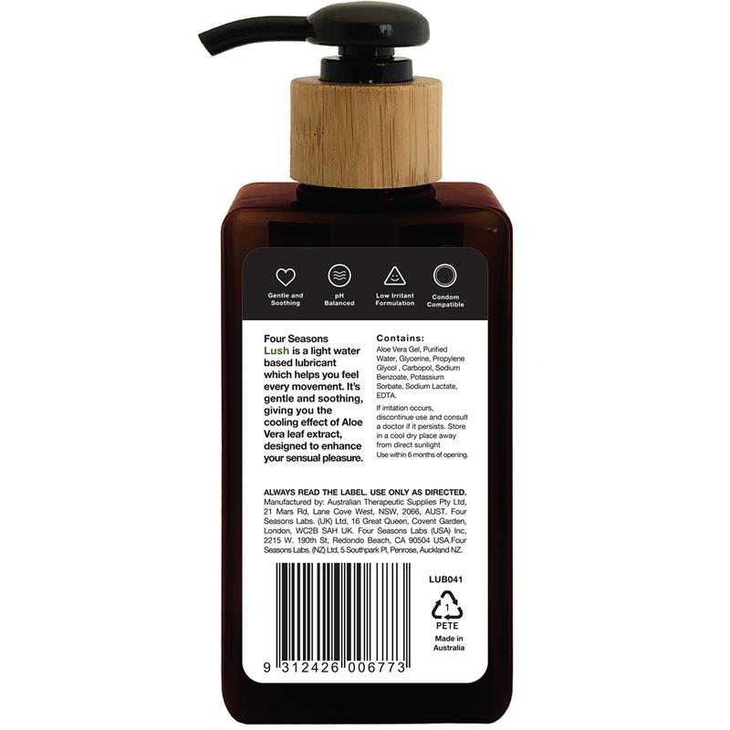 Four Seasons Naked Lush Aloe Vera Lubricant 200mL