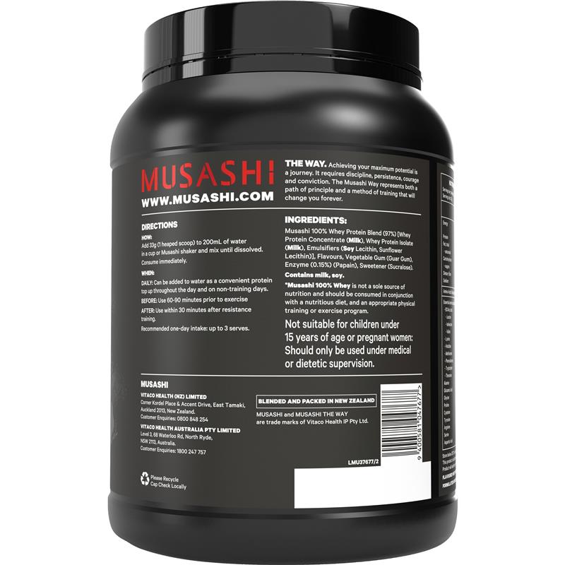 Musashi 100% Whey Protein Vanilla 900g