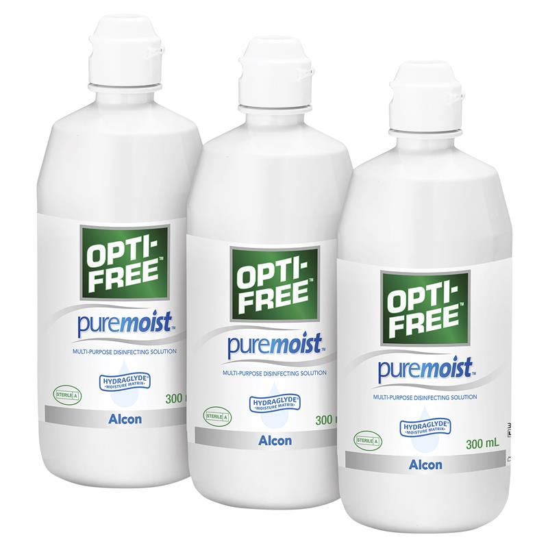 Opti-Free Puremoist Mega Value Pack - 3 x 300ml