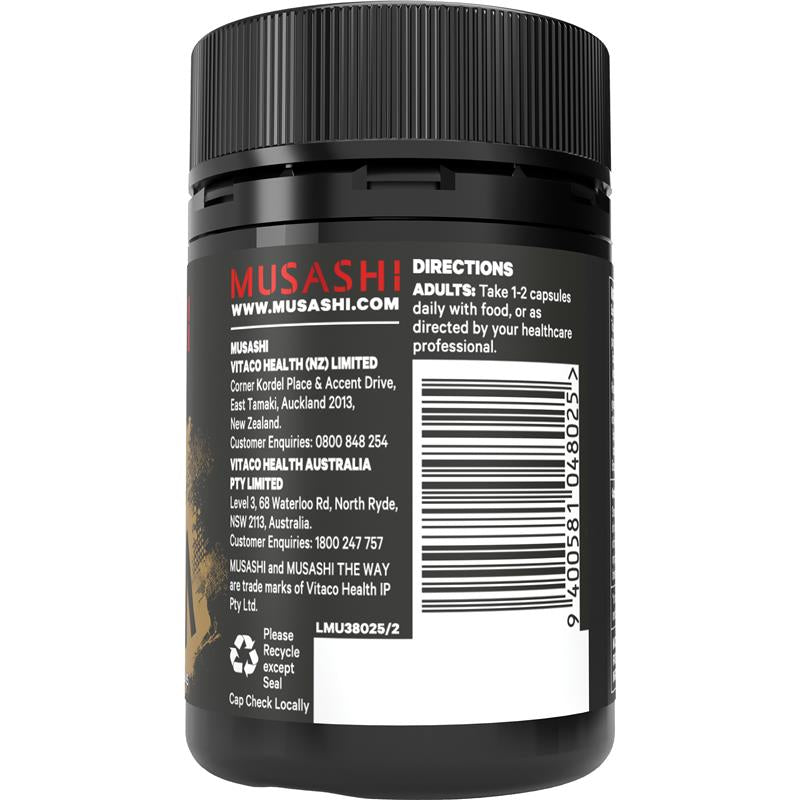 Musashi Tribulus + High Potency Libido Enhancement - 60 Capsules