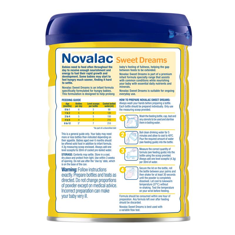 Novalac SD Sweet Dreams Infant Formula - 800g
