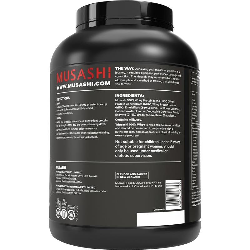Musashi 100% Whey Protein Chocolate 2kg