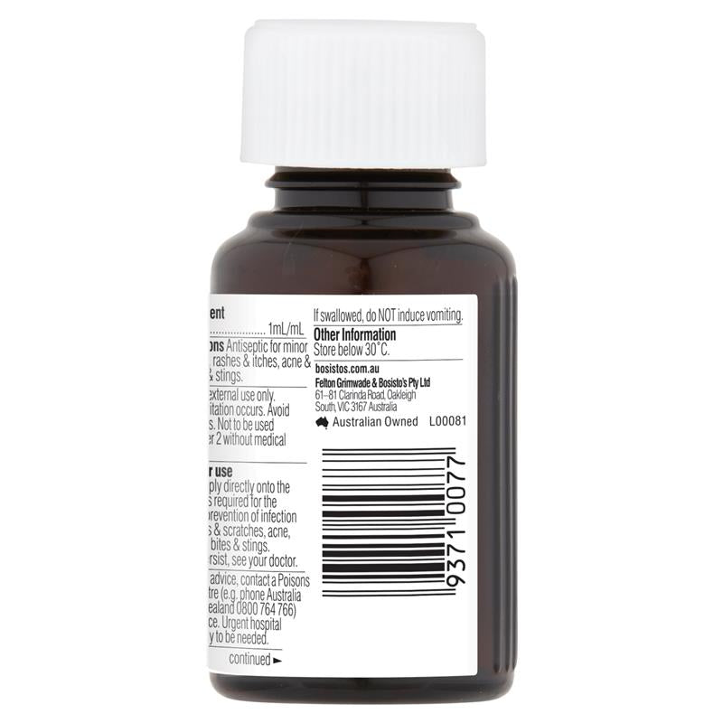 Bosisto's Tea Tree Oil 50mL - Pure Natural Essential Oil