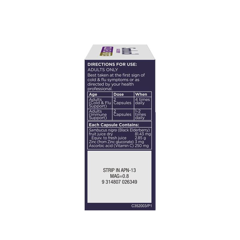 Sambucol Cold & Flu Forte - 24 Capsules for Immune Support