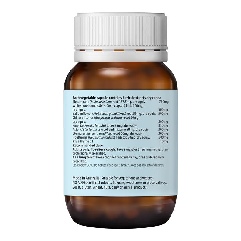 Fusion Cough Lung Tonic 60 Vegetarian Capsules
