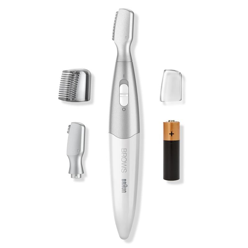 Braun FG1106 Mini Precision Eyebrow Trimmer with 5mm Comb, Portable