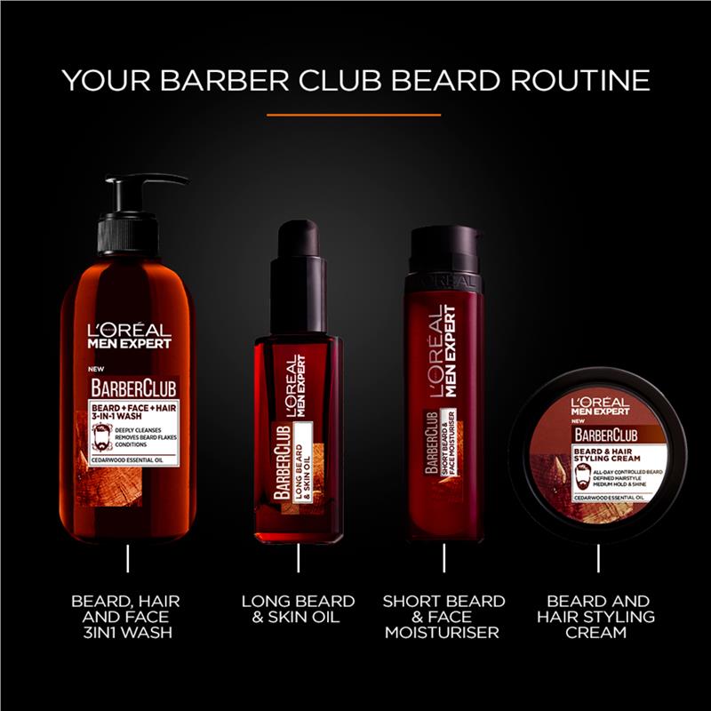 L'Oreal Men Expert Barber Club 3 in 1 Wash 200ml