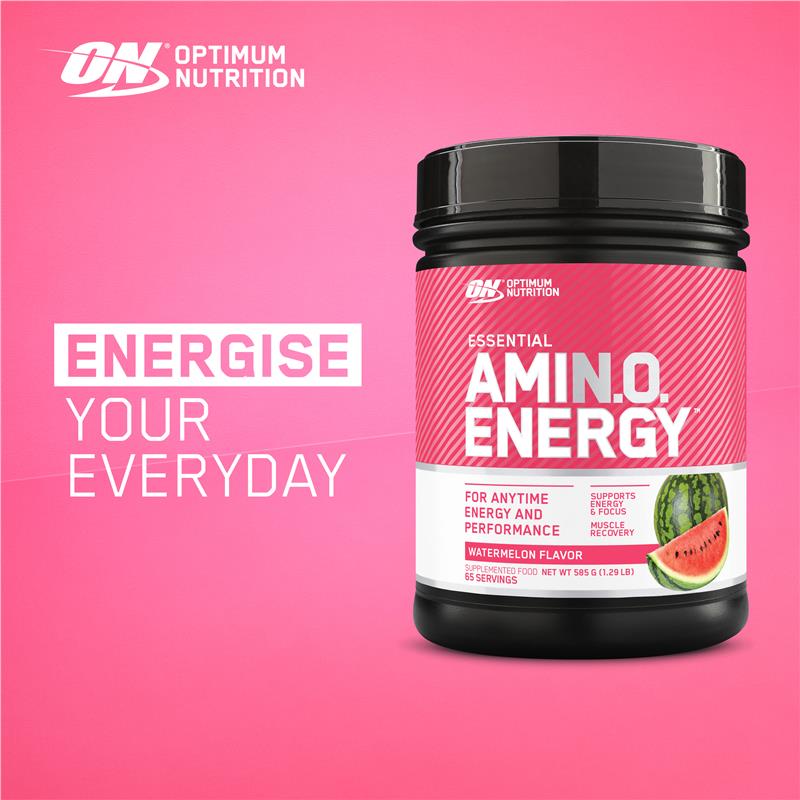 Optimum Nutrition Amino Energy Watermelon 65 Serve 585g - Energize Your Workouts