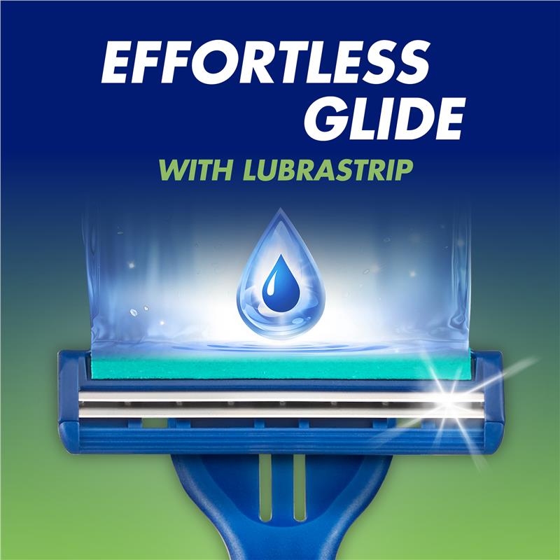 Gillette Blue II Plus Disposable Razors 5 Pack - Precision Shaving