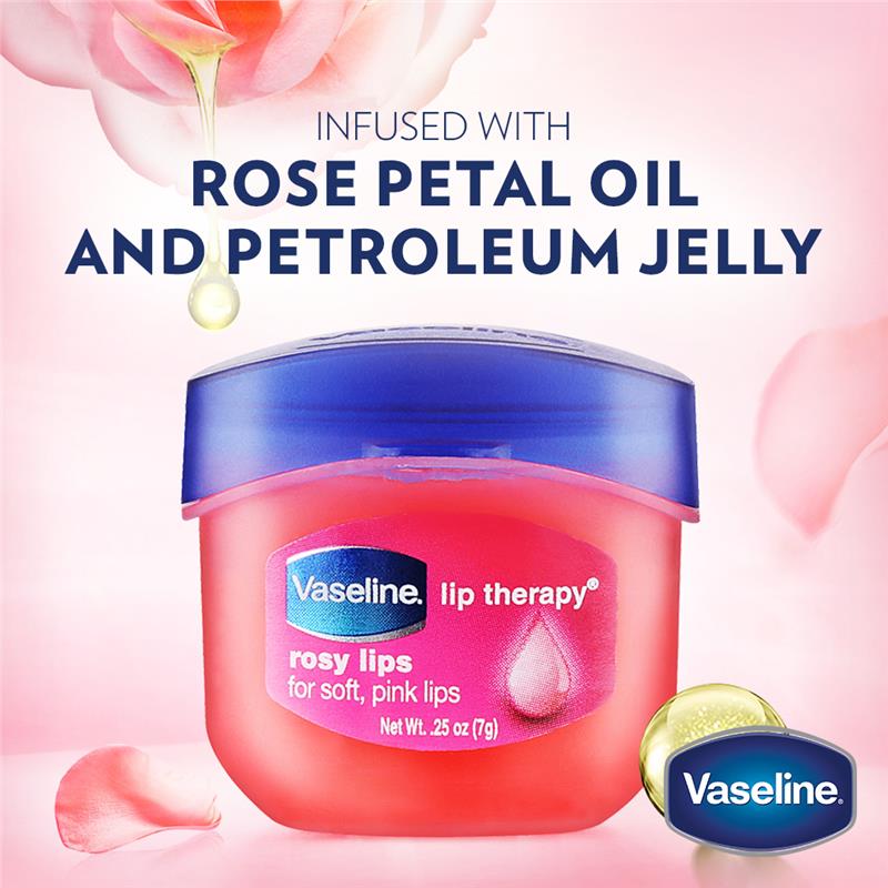 Vaseline Lip Therapy Rosy Lips Balm 7g - For Soft, Pink Lips
