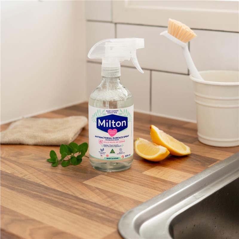 Milton Antibacterial Surface Spray 500ml - 100% Plant-Based Germ Protection