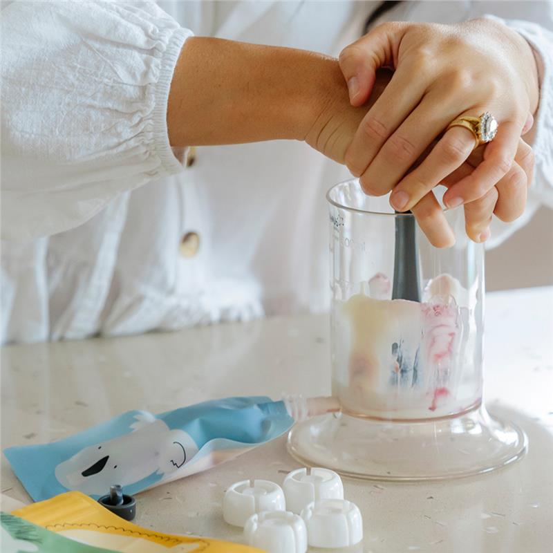 Cherub Baby On The Go Food Pouch - Cerulean & Sage 120ml (10 Pack)