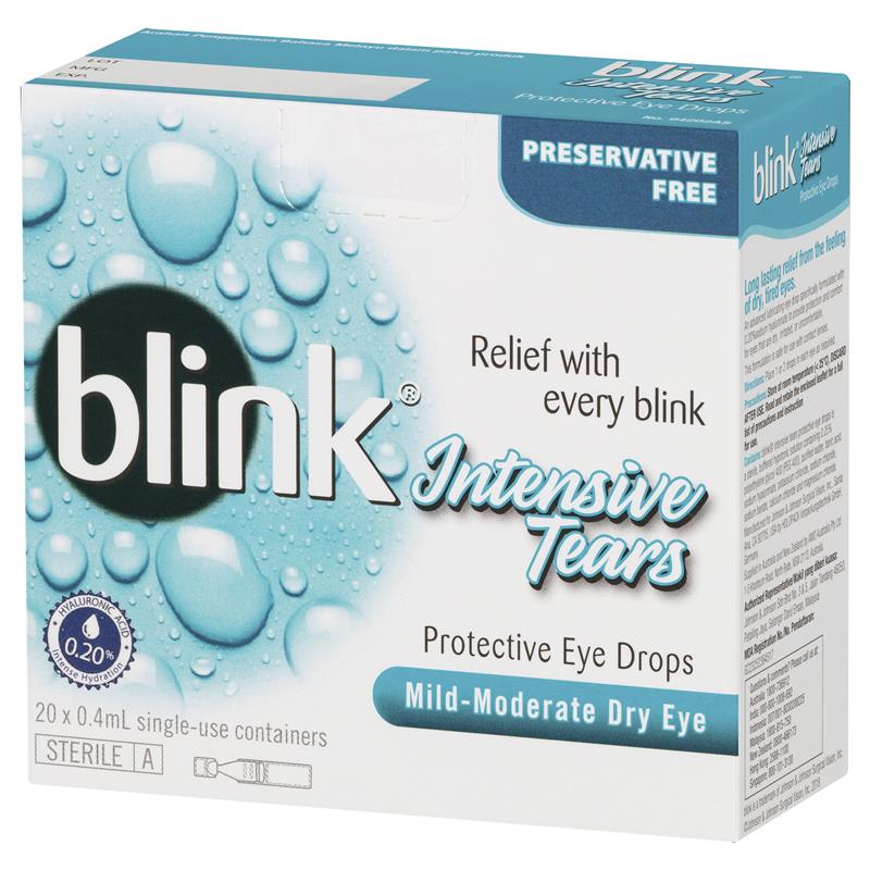 Blink Intensive Tears - 0.4 mL x 20 Vials