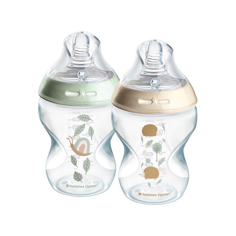 Tommee Tippee Natural Start 260ml PP Decorated Bottles 2 Pack