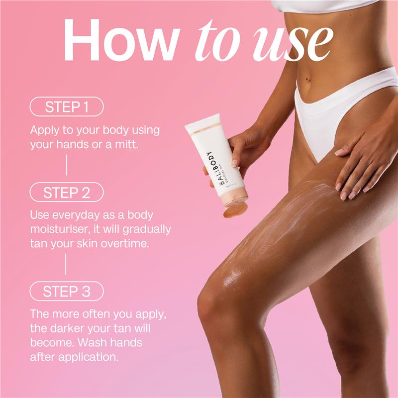 Bali Body Gradual Tan 200ml - Hydrating Tanning Moisturiser
