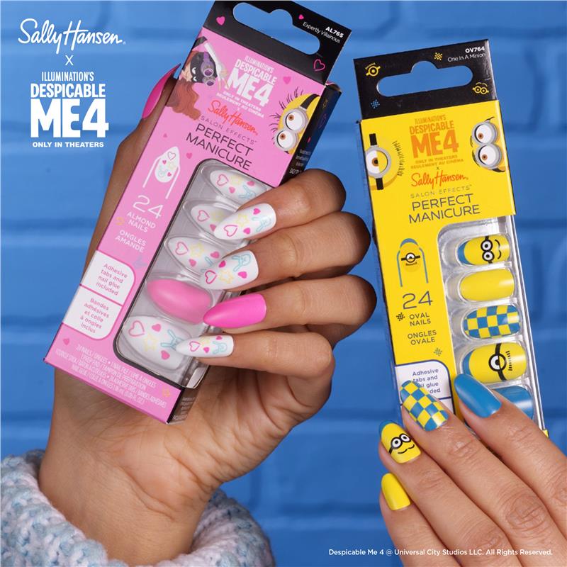 Sally Hansen Salon Effects Perfect Manicure 24 Press On Nails Expertly Villainous Limited Edition