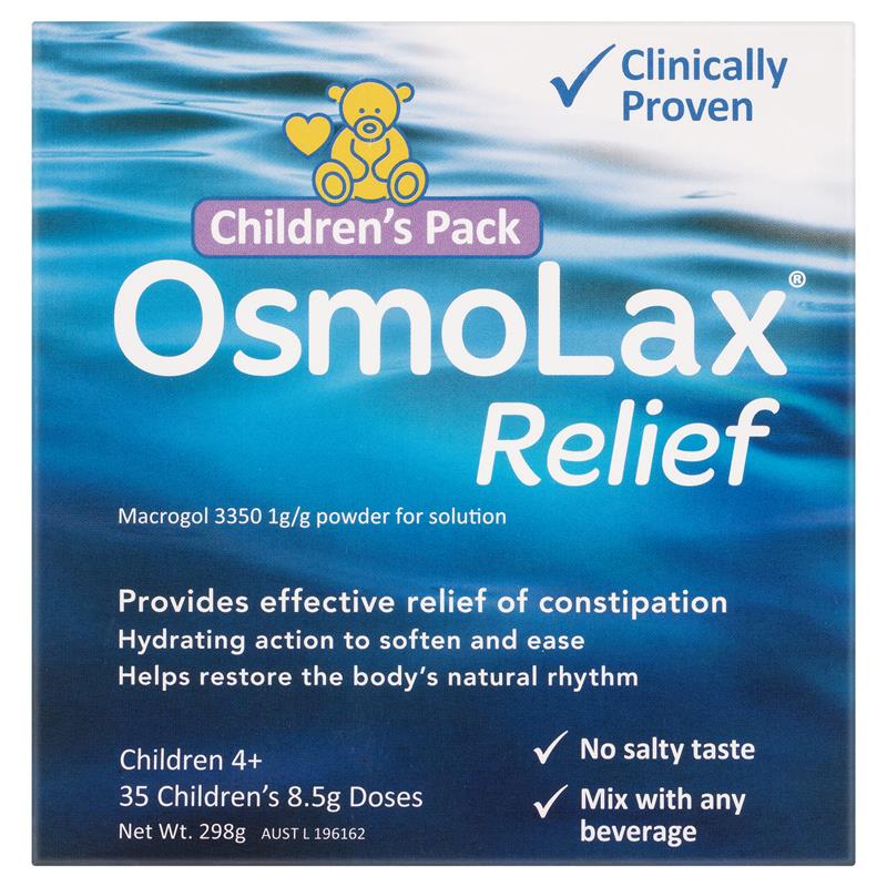 OsmoLax Relief Children's Laxative Powder 35 Dose 298g - Gentle Constipation Relief for Kids