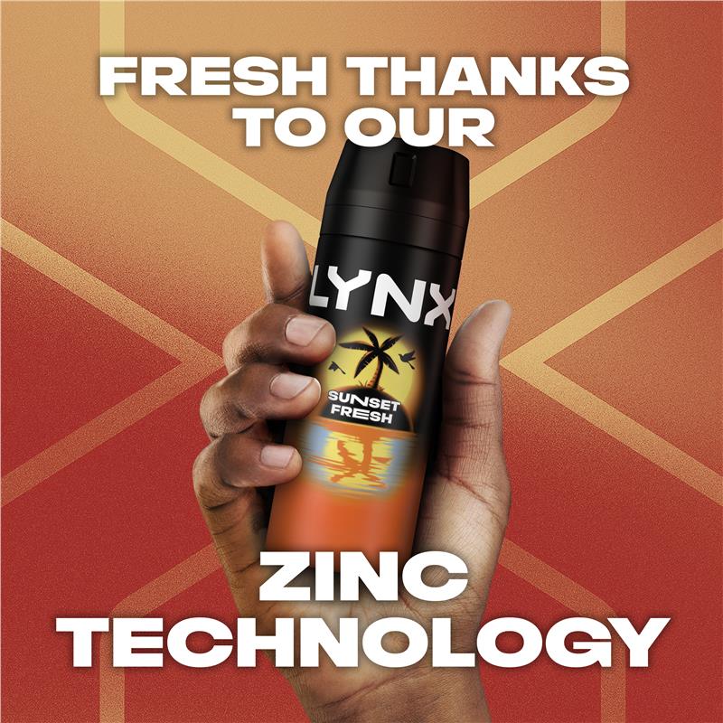 Lynx Deodorant Sunset Fresh 165ml