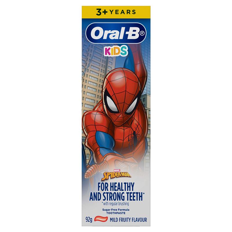 Oral-B Spiderman Kids Toothpaste for Ages 3+ - 92g