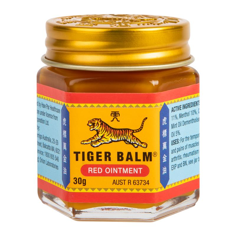 Tiger Balm Red Ointment 30g - Fast Relief for Muscle Aches